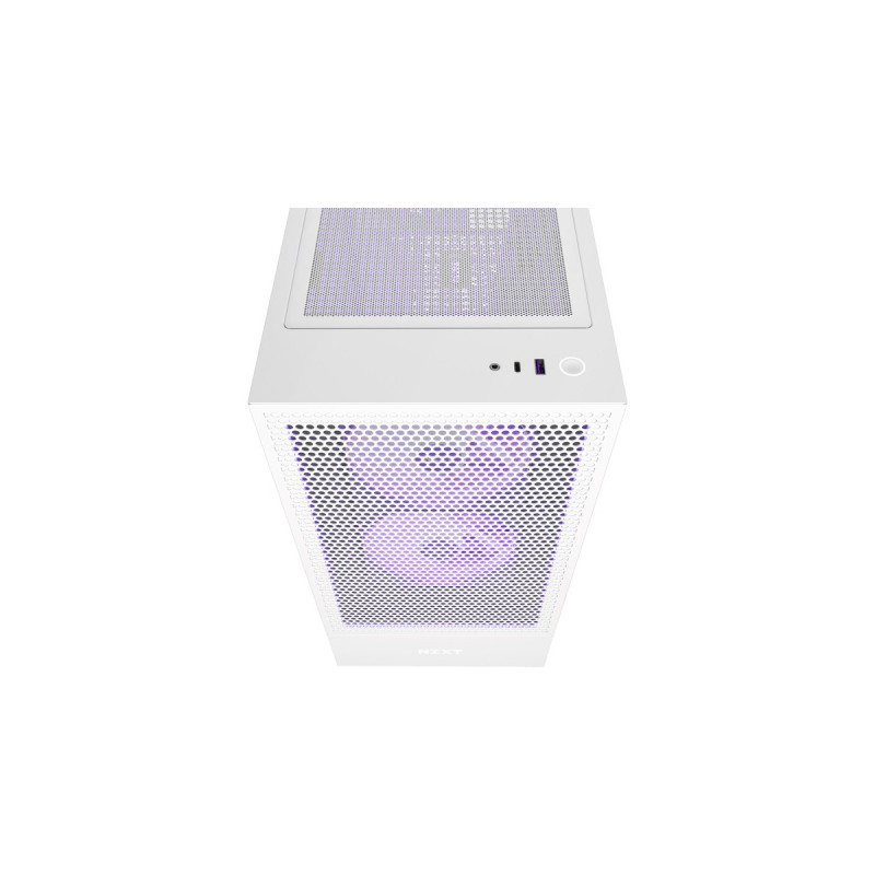 NZXT H5 Flow RGB All White, Tower-Gehäuse(weiß (matt),Tempered Glass)
