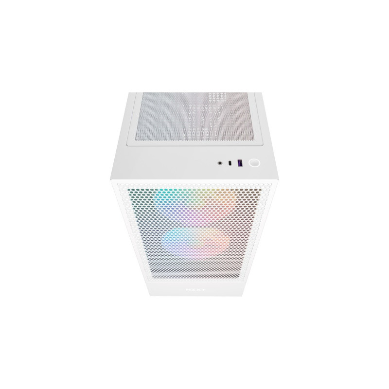 NZXT H5 Flow RGB All White, Tower-Gehäuse(weiß (matt),Tempered Glass)