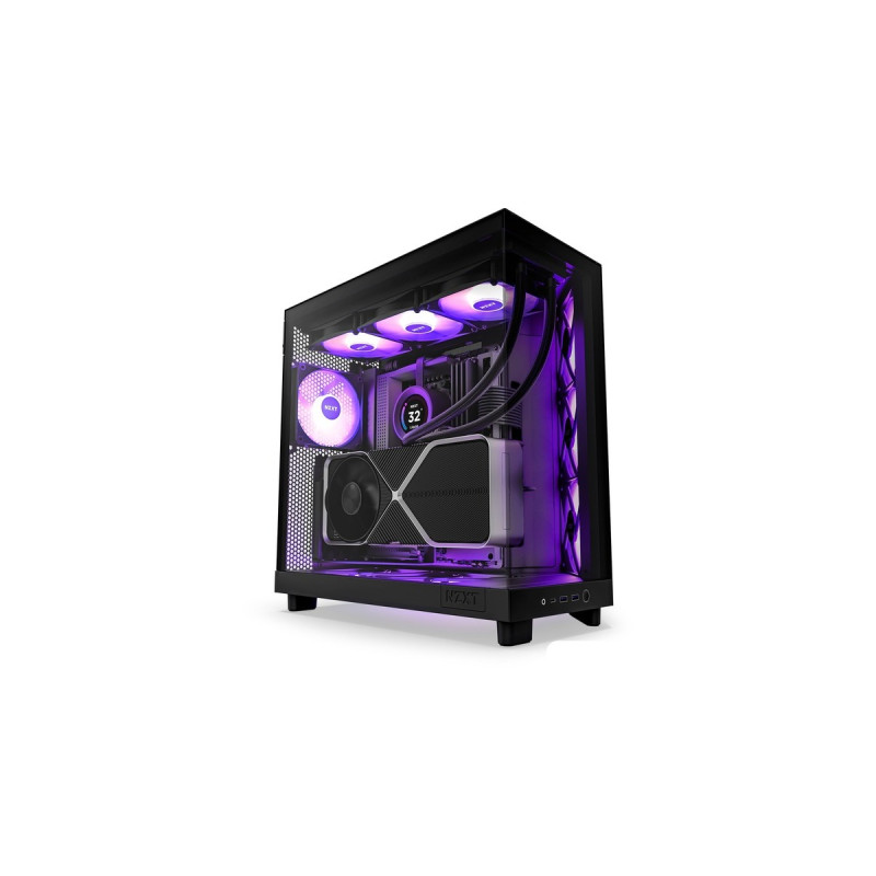 NZXT H6 Flow RGB, Tower-Gehäuse(schwarz, Tempered Glass)