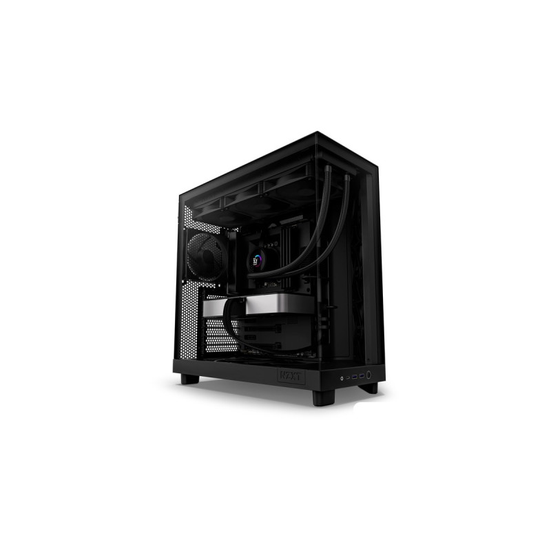 NZXT H6 Flow , Tower-Gehäuse(schwarz, Tempered Glass)