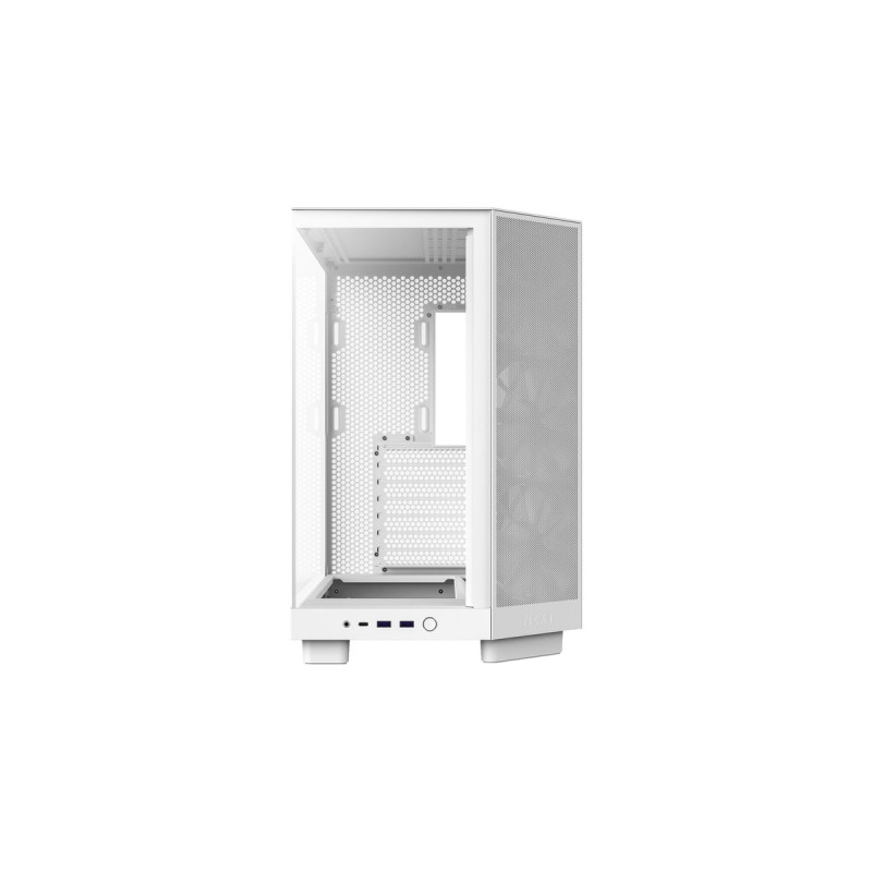 NZXT H6 Flow , Tower-Gehäuse(weiß, Tempered Glass)