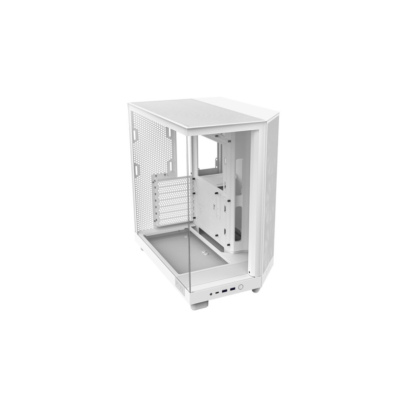 NZXT H6 Flow , Tower-Gehäuse(weiß, Tempered Glass)