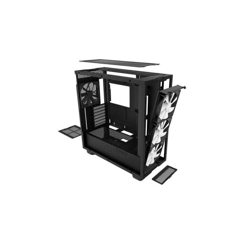 NZXT H7 Elite (2023), Tower-Gehäuse(schwarz (matt), Tempered Glass)