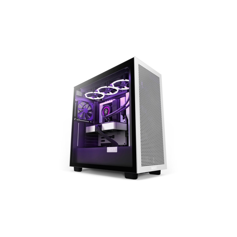 NZXT H7 Flow White&Black, Tower-Gehäuse(weiß/schwarz)