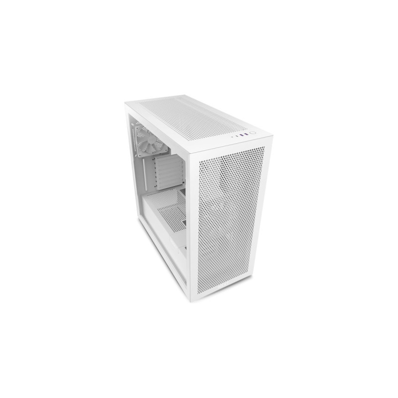 NZXT H7 Flow White, Tower-Gehäuse(weiß (matt), Tempered Glass)