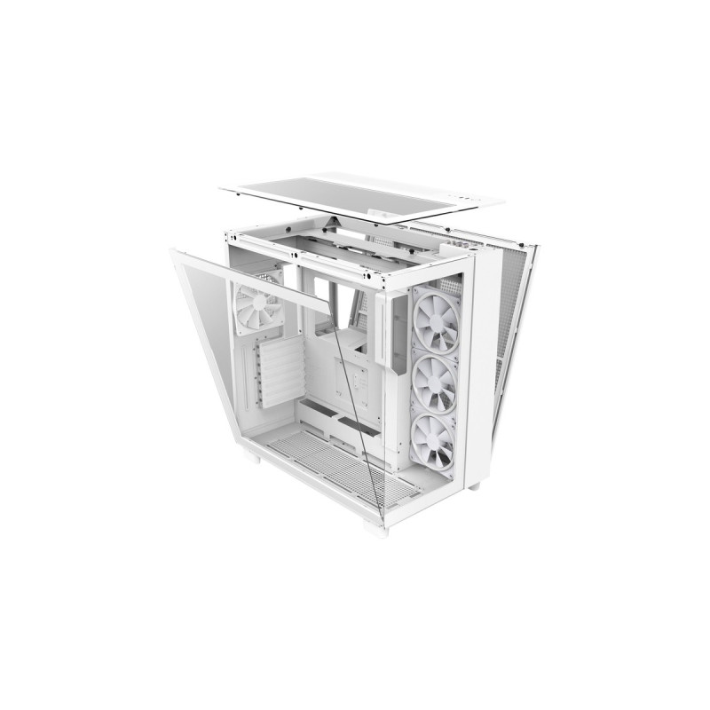 NZXT H9 Elite All White, Tower-Gehäuse(weiß, Tempered Glass)