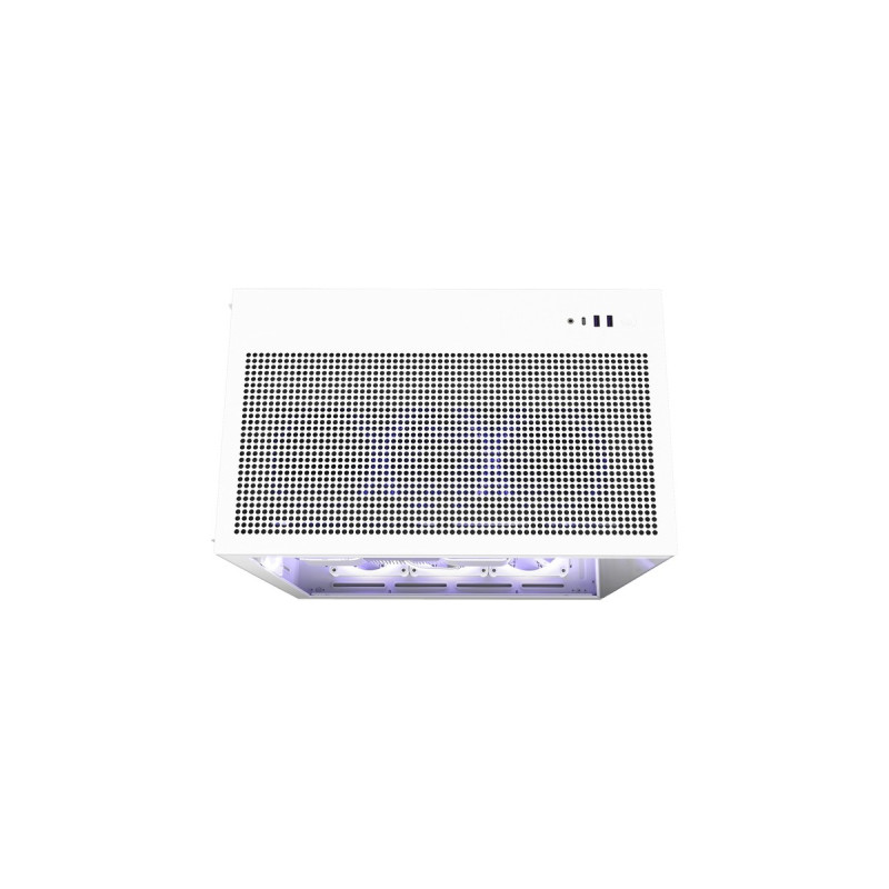 NZXT H9 Flow All White, Tower-Gehäuse(weiß, Tempered Glass)