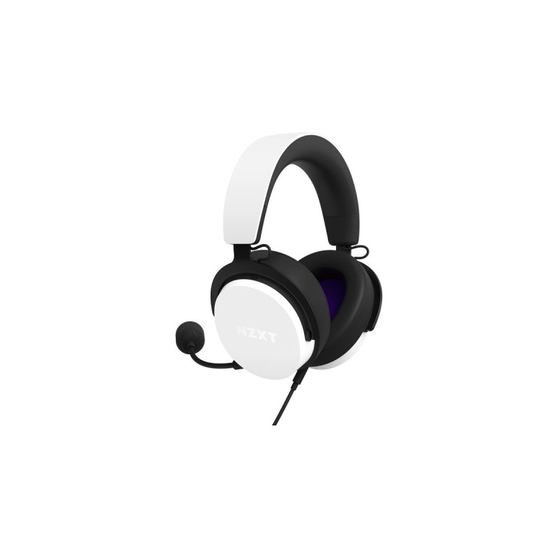 NZXT Relay, Gaming-Headset(weiß/schwarz, USB, 3.5 mm Klinke)