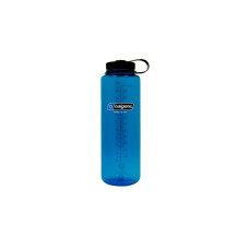 Nalgene Trinkflasche "Wide Mouth Sustain Silo" 1,5 Liter, 48oz(transparent/blau, Weithalsflasche)