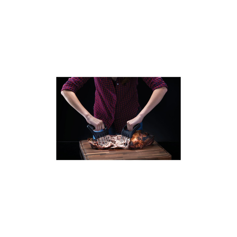 Napoleon 2-teiliges Set Tranchierkrallen, Gabel(schwarz/edelstahl)