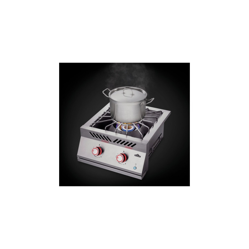 Napoleon 700-Einbau Power-Wokbrenner, Gaskocher(edelstahl, mit Edelstahl-Deckel)