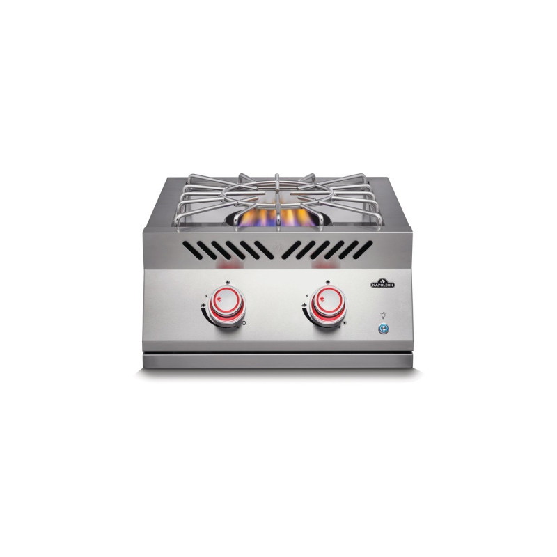 Napoleon 700-Einbau Power-Wokbrenner, Gaskocher(edelstahl, mit Edelstahl-Deckel)