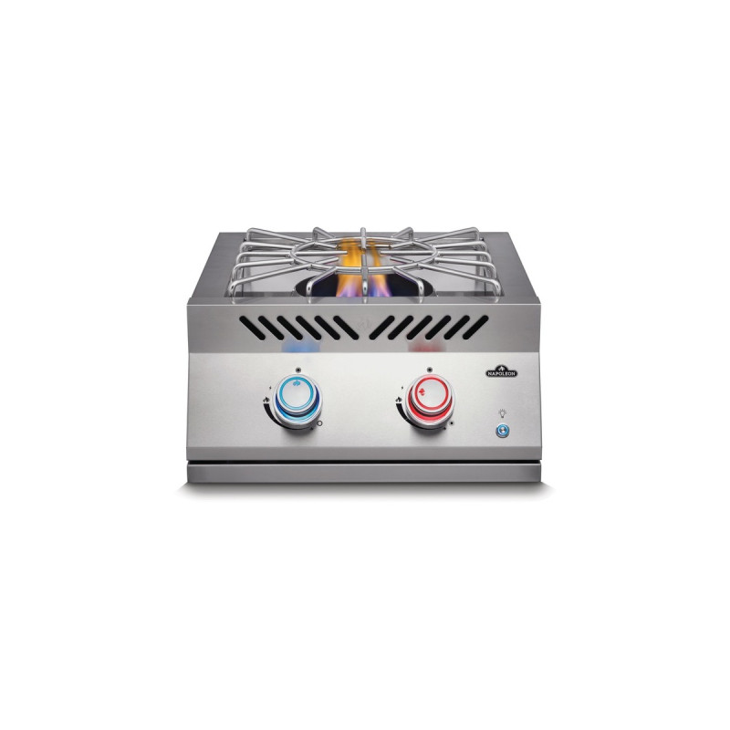 Napoleon 700-Einbau Power-Wokbrenner, Gaskocher(edelstahl, mit Edelstahl-Deckel)