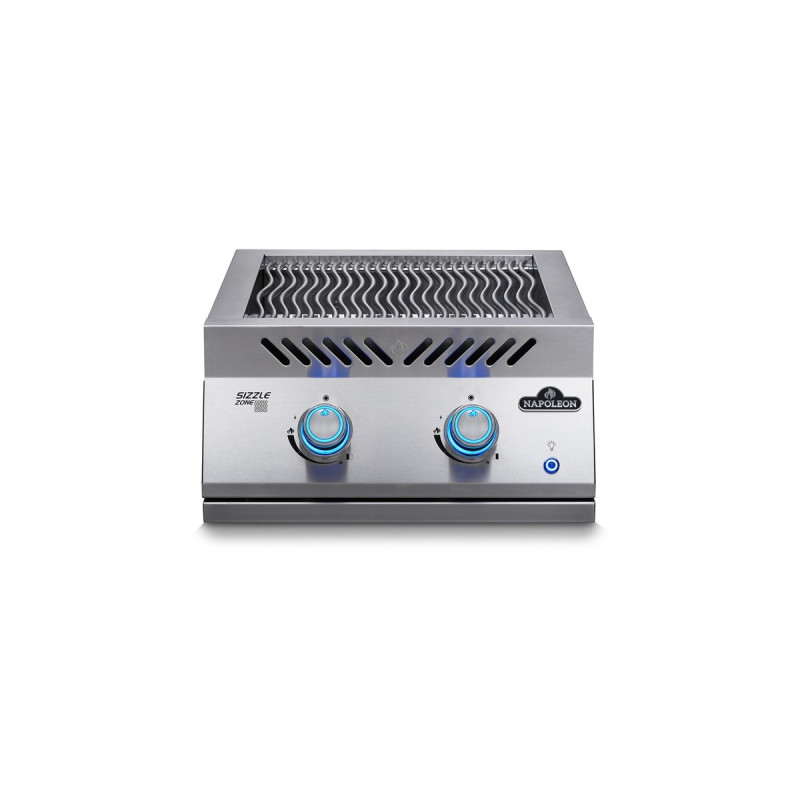 Napoleon 700-Einbau SIZZLE ZONE, groß, Gasbrenner(edelstahl, SIZZLE ZONE zum Nachrüsten, 2 Brenner)