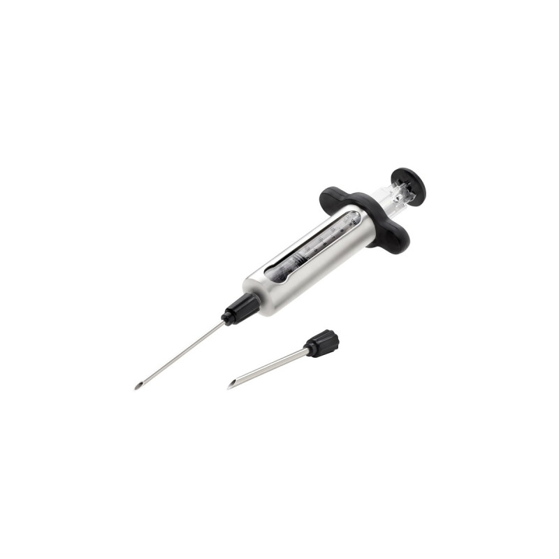 Napoleon Edelstahl Marinaden-Injektor, Spritze(silber/schwarz)