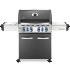 Napoleon Gasgrill Prestige 500 Charcoal Grau(dunkelgrau/silber, mit SIZZLE ZONE)