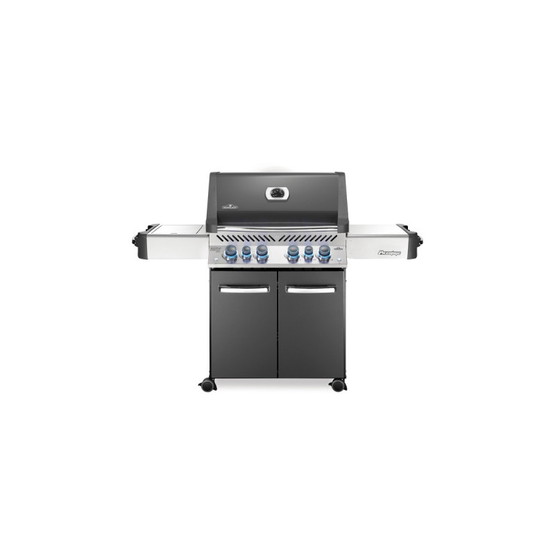 Napoleon Gasgrill Prestige 500 Charcoal Grau(dunkelgrau/silber, mit SIZZLE ZONE)