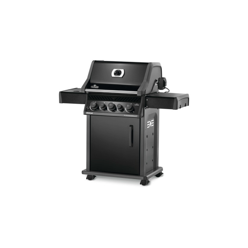 Napoleon Gasgrill Rogue RB 425, mit Drehspieß(schwarz, Hero, mit Heckbrenner und Seitenkocher)