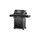 Napoleon Gasgrill Rogue RB 425, mit Drehspieß(schwarz, Hero, mit Heckbrenner und Seitenkocher)