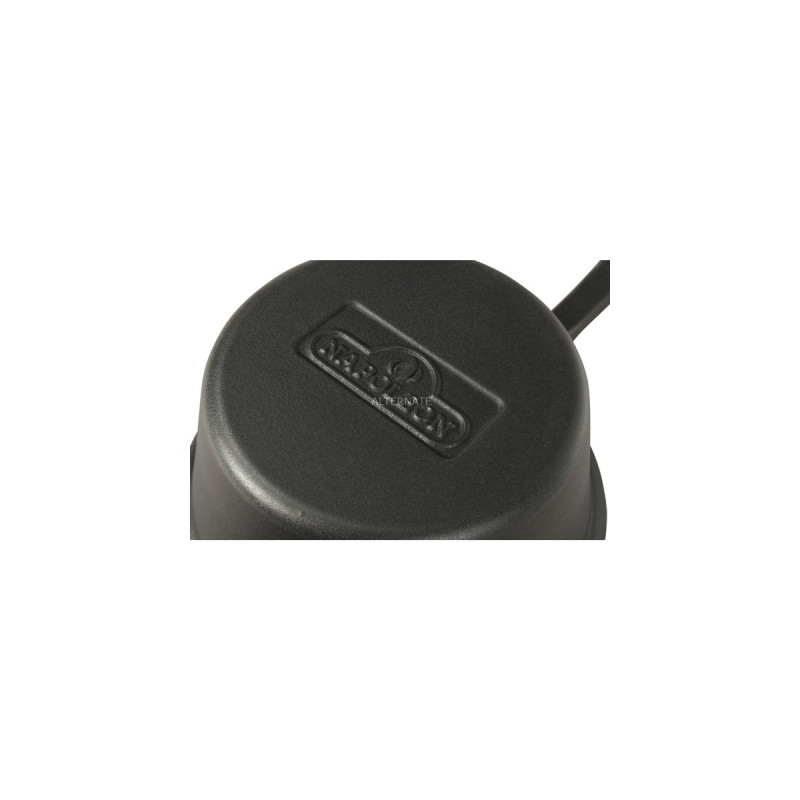 Napoleon Gusseiser Soßentopf mit Deckel, Pfanne(schwarz, Ø 19cm)