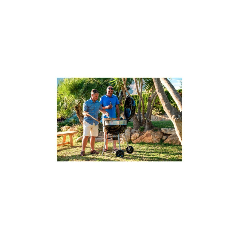 Napoleon Holzkohle Kugelgrill PRO22K in Rollwagen, Holzkohlegrill(schwarz, Ø 57cm)