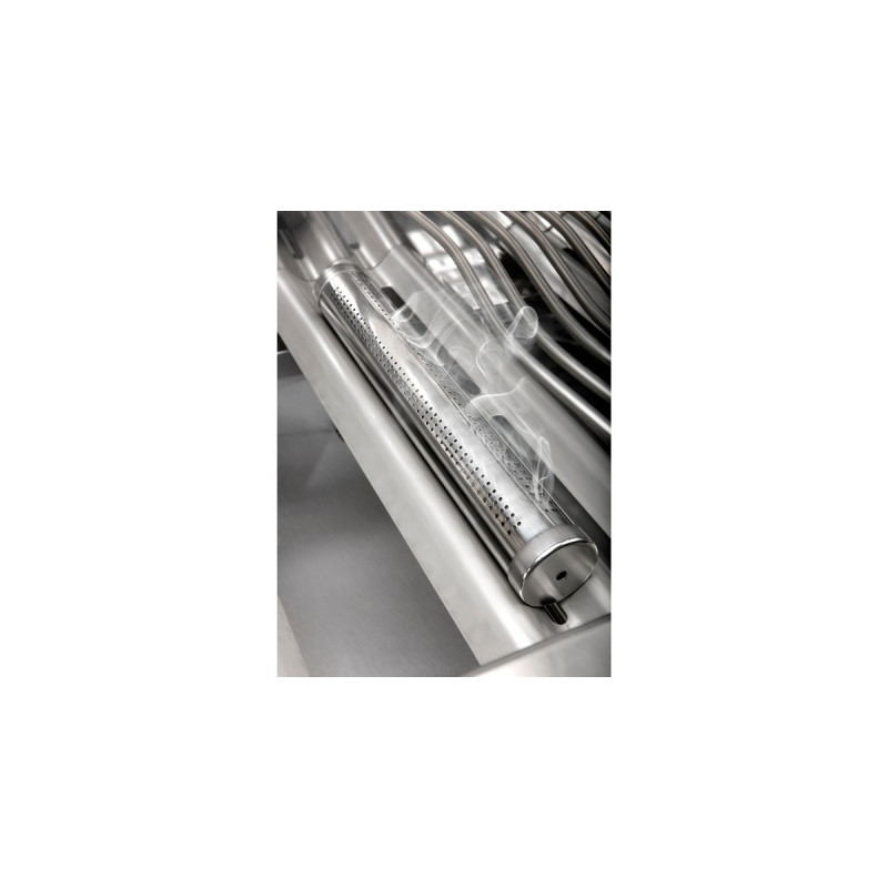 Napoleon PRO Edelstahl Räucherpfeife, Räucherbox(silber, Smoken am Gasgrill)