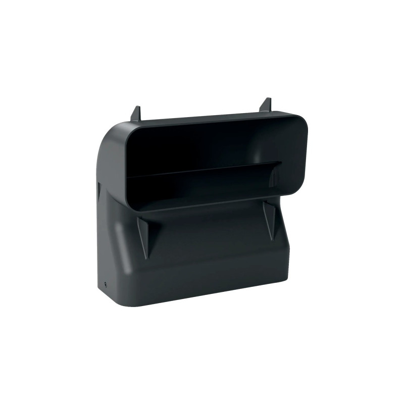 Neff 90° Flachkanalbogen S vertikal, Rohr(schwarz, vertikal, weiblich)