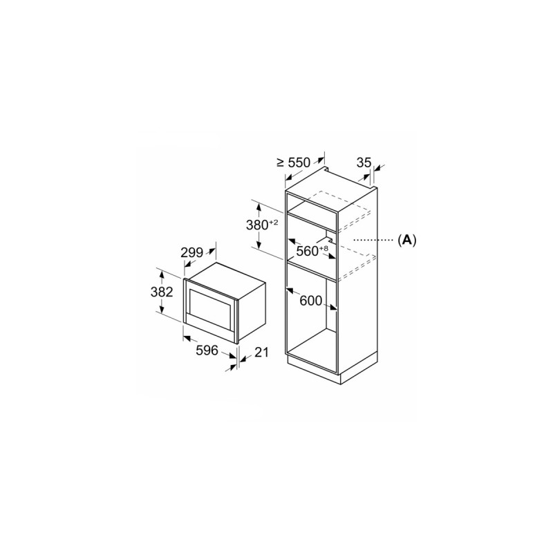 Neff NL4GR31N1 N 70, Mikrowelle(schwarz/edelstahl, Türanschlag links)