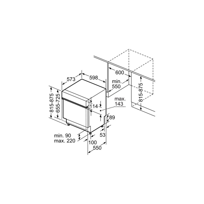 Neff S145HTS01E, Spülmaschine