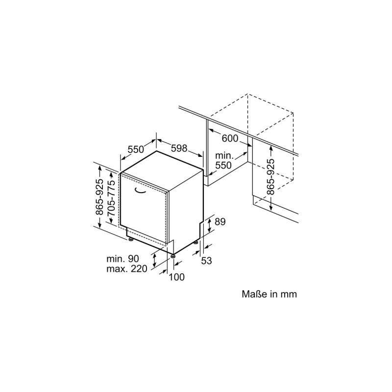 Neff S255YAX01E N70, Spülmaschine(Home Connect)