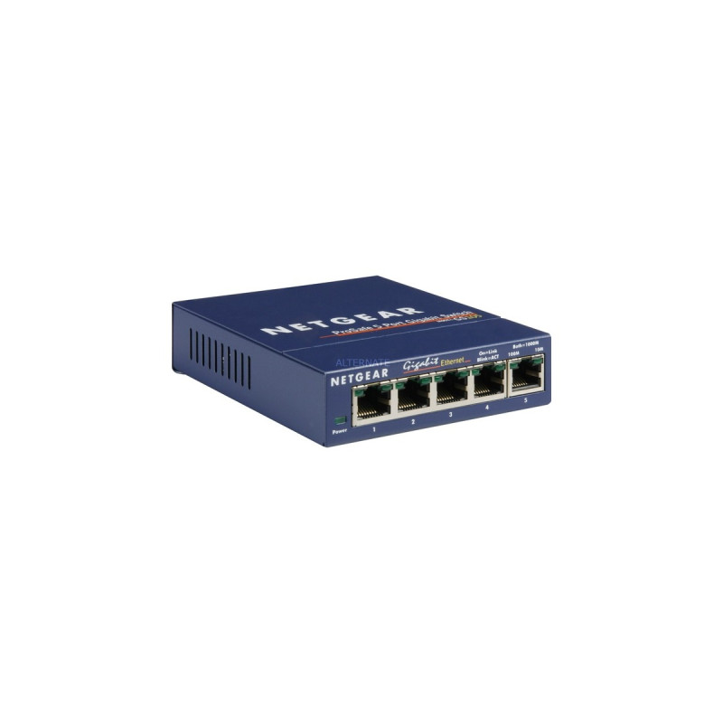 Netgear GS105GE, Switch(blau, Retail)