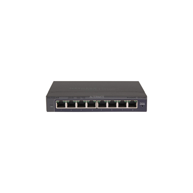 Netgear GS108E, Switch(grau)