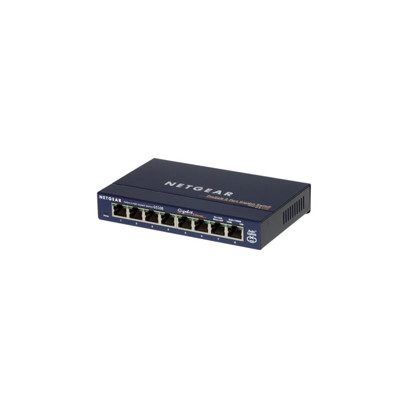 Netgear GS108GE, Switch(blau, Retail)