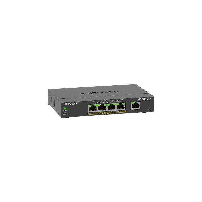 Netgear GS305EPP, Switch(schwarz)
