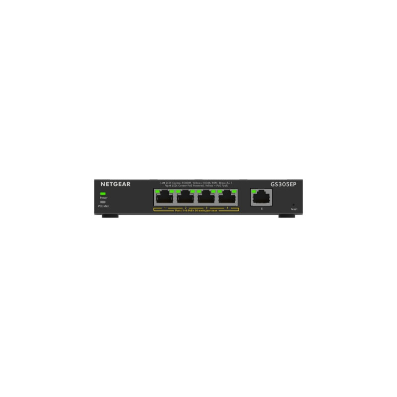 Netgear GS305EP, Switch(schwarz)