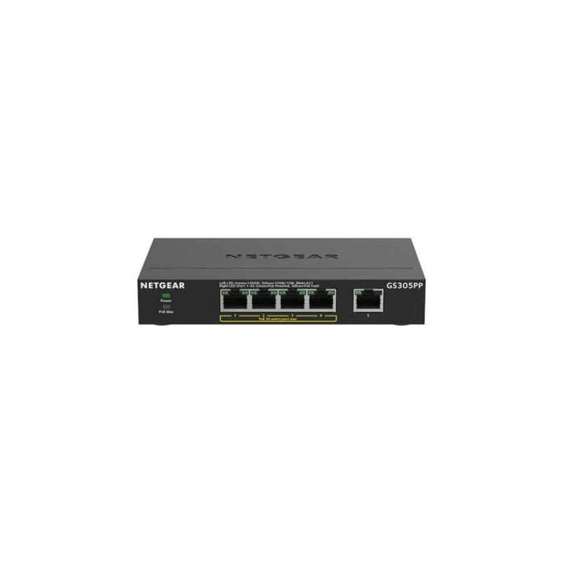 Netgear GS305PP, Switch(schwarz)