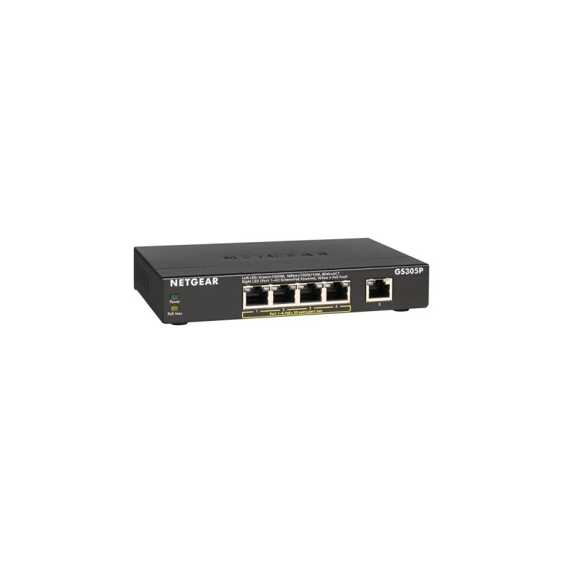 Netgear GS305P, Switch(schwarz)
