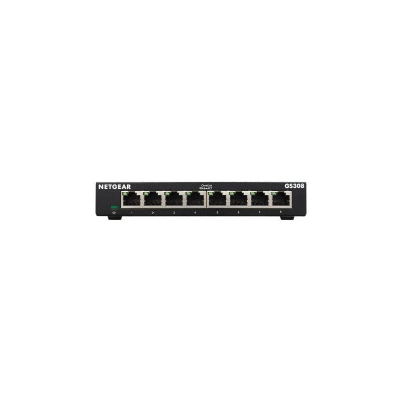 Netgear GS308-300PES, Switch(schwarz)