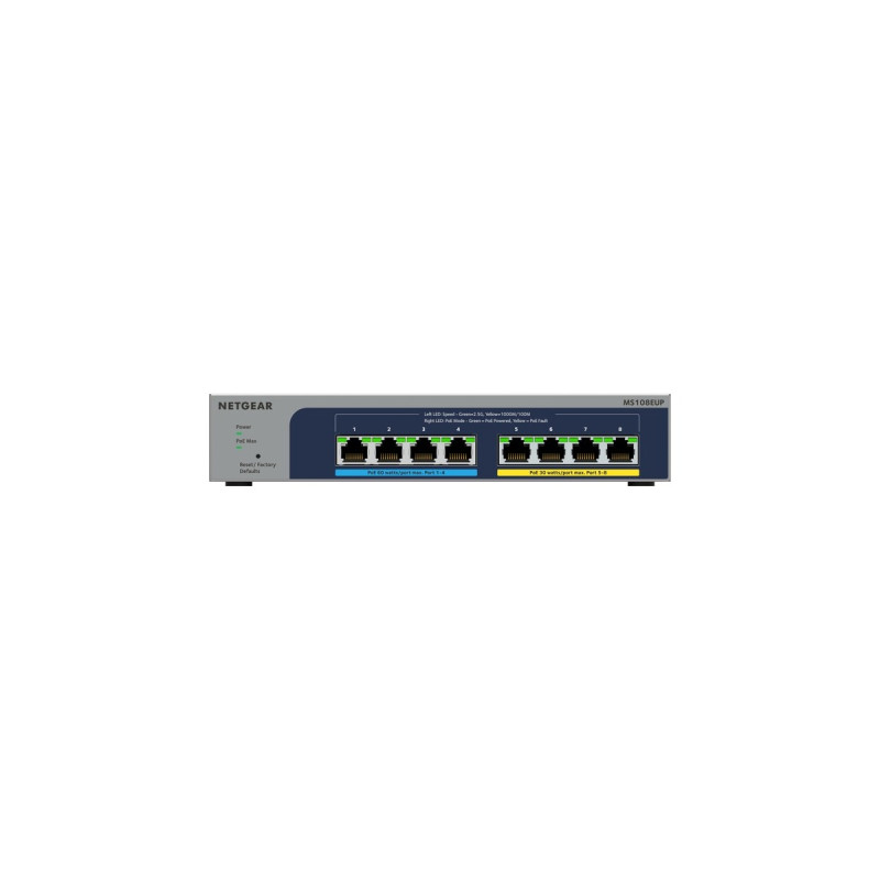 Netgear MS108EUP, Switch(grau)