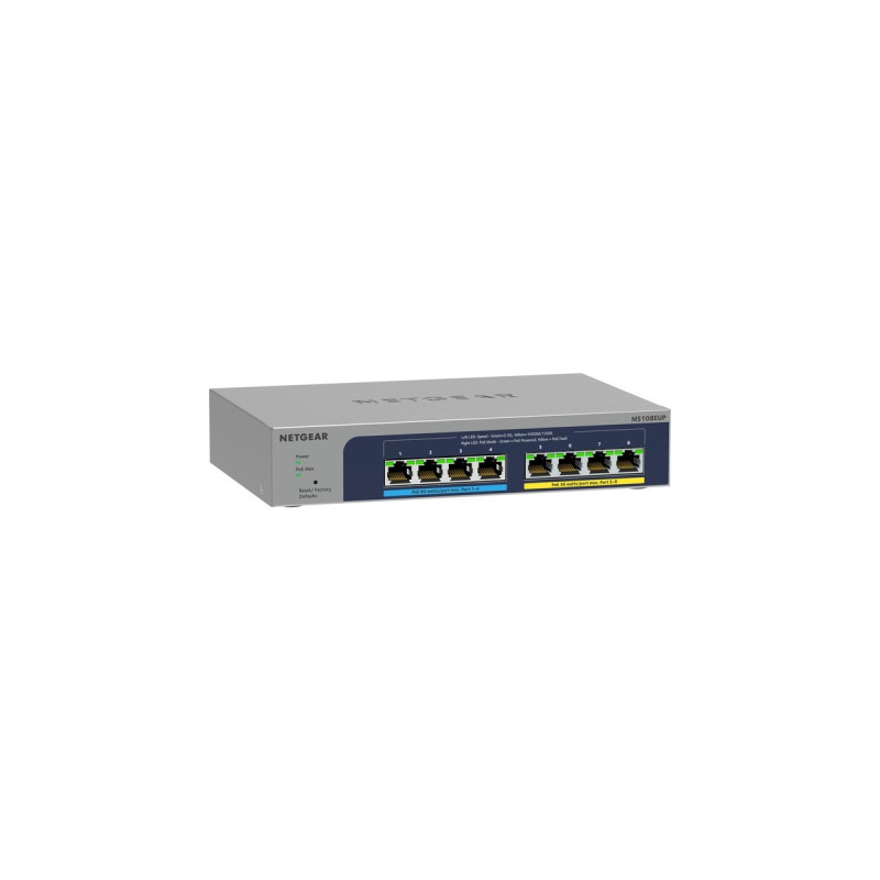 Netgear MS108UP 8-Port Ultra 60 PoE, Switch(grau)