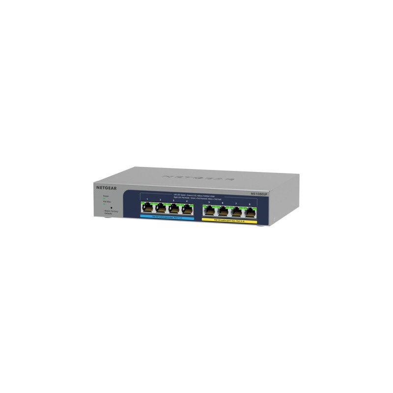 Netgear MS108UP 8-Port Ultra 60 PoE, Switch(grau)