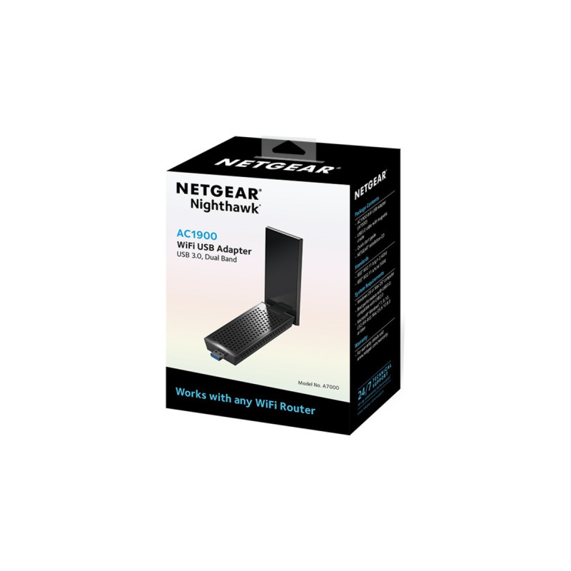 Netgear Nighthawk A7000 , LAN-Adapter(USB 3/ AC1900)