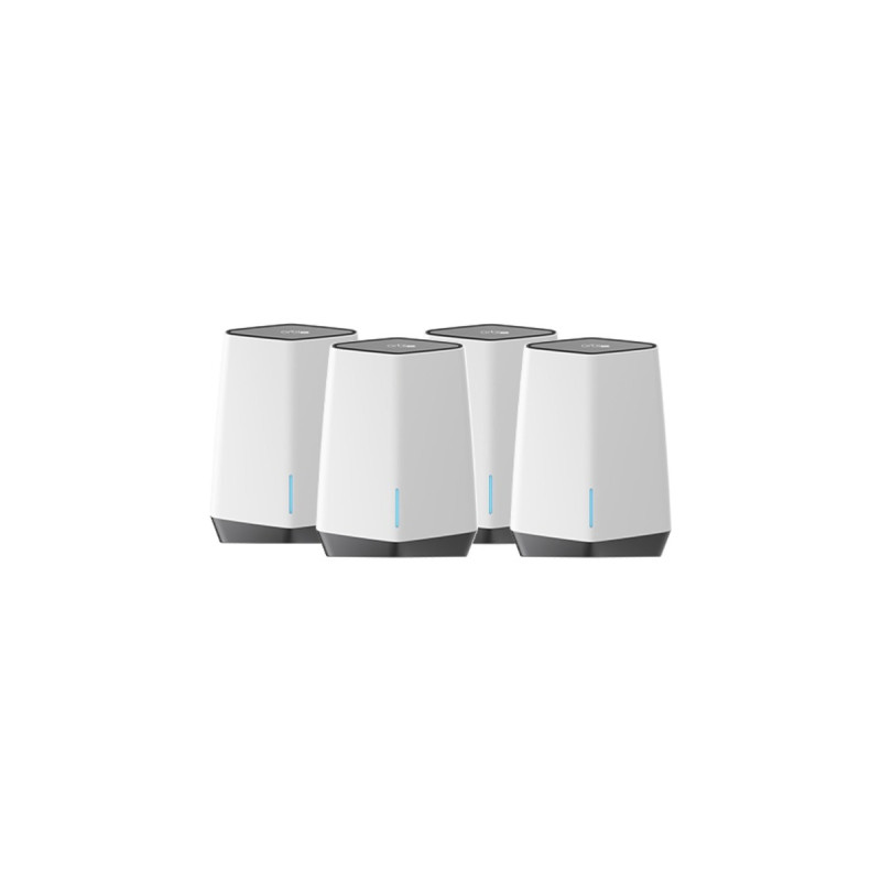 Netgear Orbi Pro WiFi 6 Tri-Band AX6000 WLAN-System, Mesh Router(weiß, 1x Router, 3x Satellit)