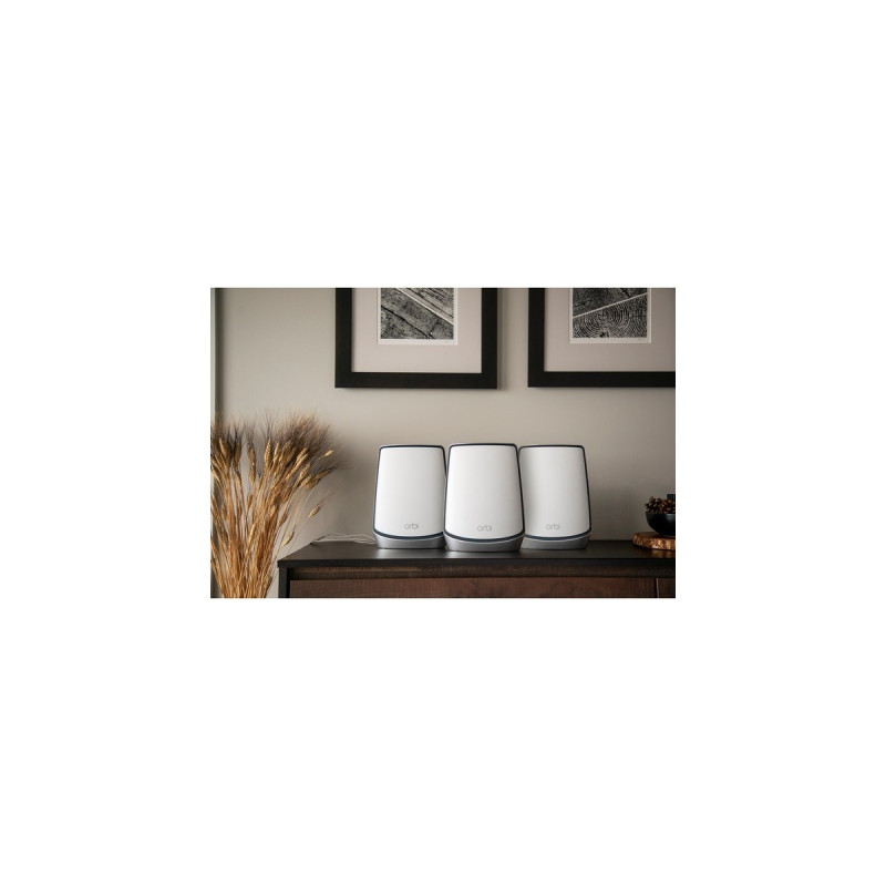 Netgear Orbi RBK853 3er Set, Mesh Router(1x Router (RBR850), 2x Satellit (RBS850))