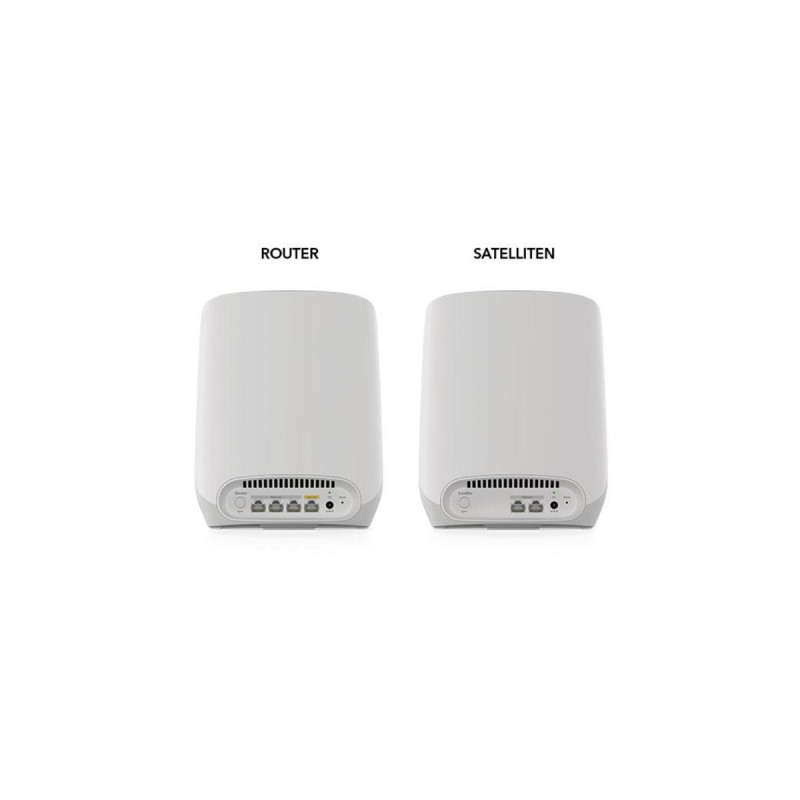 Netgear Orbi WiFi6 Tri-Band Mesh System 2er Set, Mesh Router(weiß, Outlet)