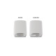 Netgear Orbi WiFi6 Tri-Band Mesh System 2er Set, Mesh Router(weiß)