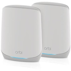 Netgear Orbi WiFi6 Tri-Band Mesh System 2er Set, Mesh Router(weiß)