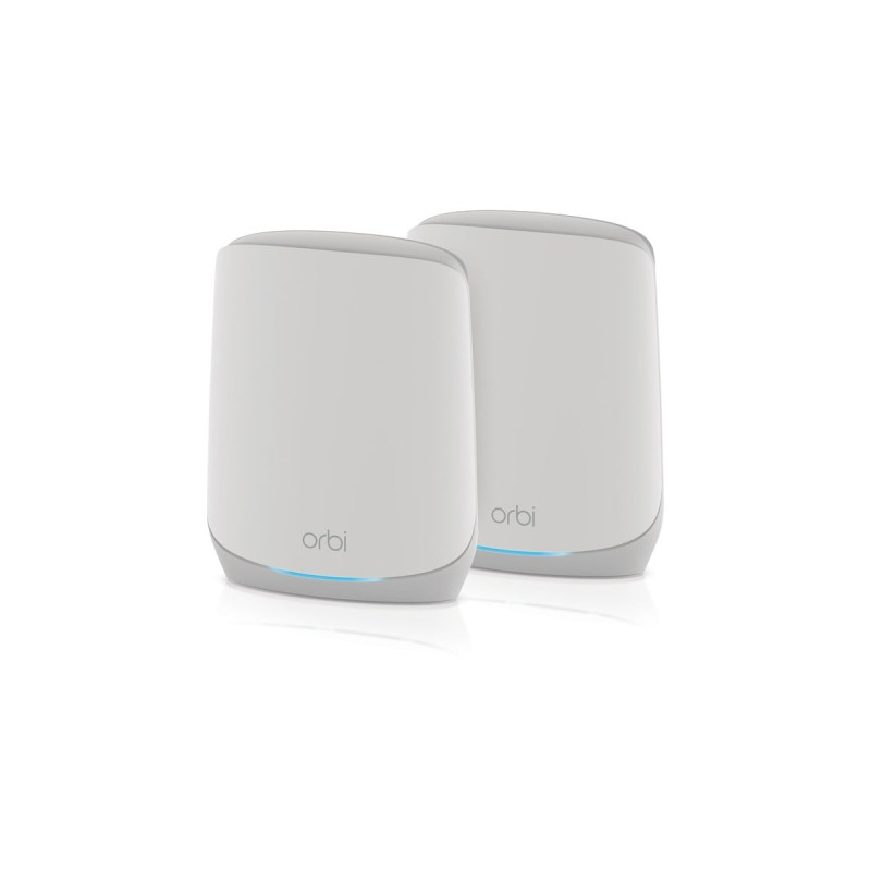 Netgear Orbi WiFi6 Tri-Band Mesh System 2er Set, Mesh Router(weiß)