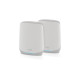 Netgear Orbi WiFi6 Tri-Band Mesh System 2er Set, Mesh Router(weiß)