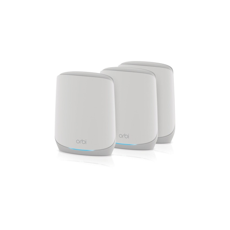Netgear Orbi WiFi6 Tri-Band Mesh System 3er Set, Mesh Router(weiß)